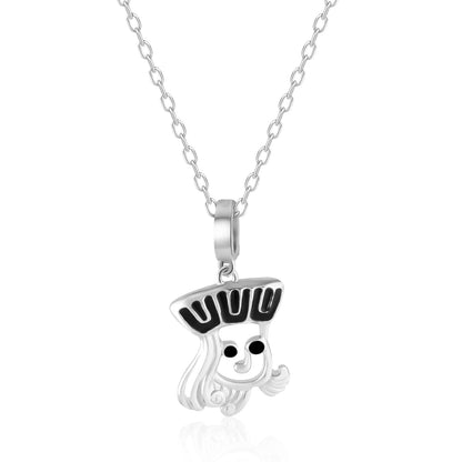 S925 Silver Charming Pendant Necklace Poker King Desgin Jewelry Gift for Her