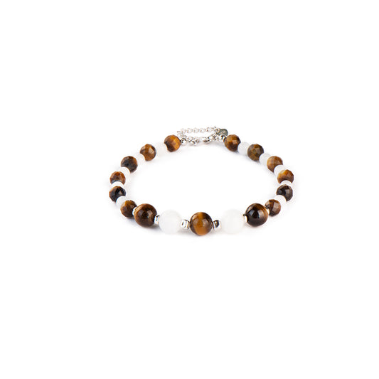 Blue Moonstone Tiger Eye Bracelet