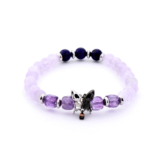 Natural Crystal Butterfly Bracelet