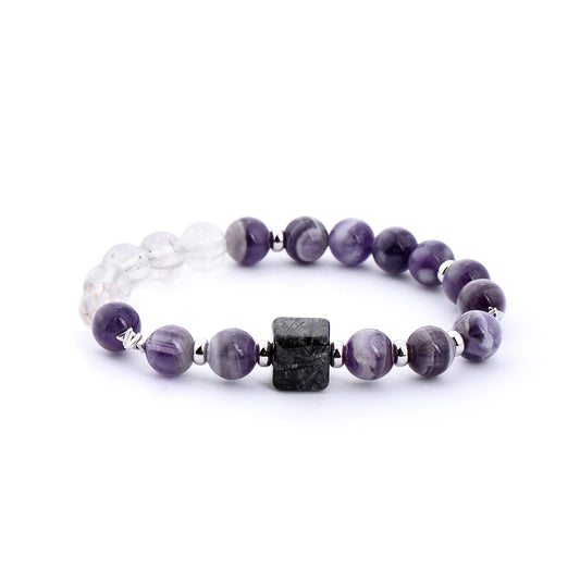 Natural Crystal Three-color Bracelet