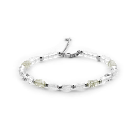 White Natural Crystal Bracelet