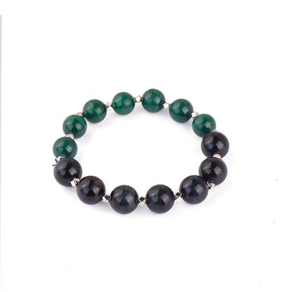 Island Tiger Eye Malachite Beads Bracelet