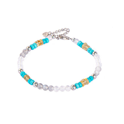 Seaside Scenery Turquoise Citrine Chain Bracelet