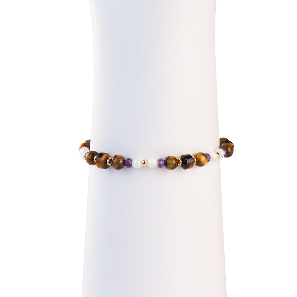 Valor Mother-of-peal Amethyst Bracelet