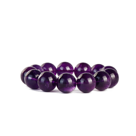 18mm Amethyst Bead Bracelet