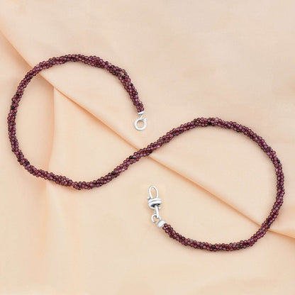 Red Garnet Jewelry: Natural Almandine Garnet Jewelry necklace