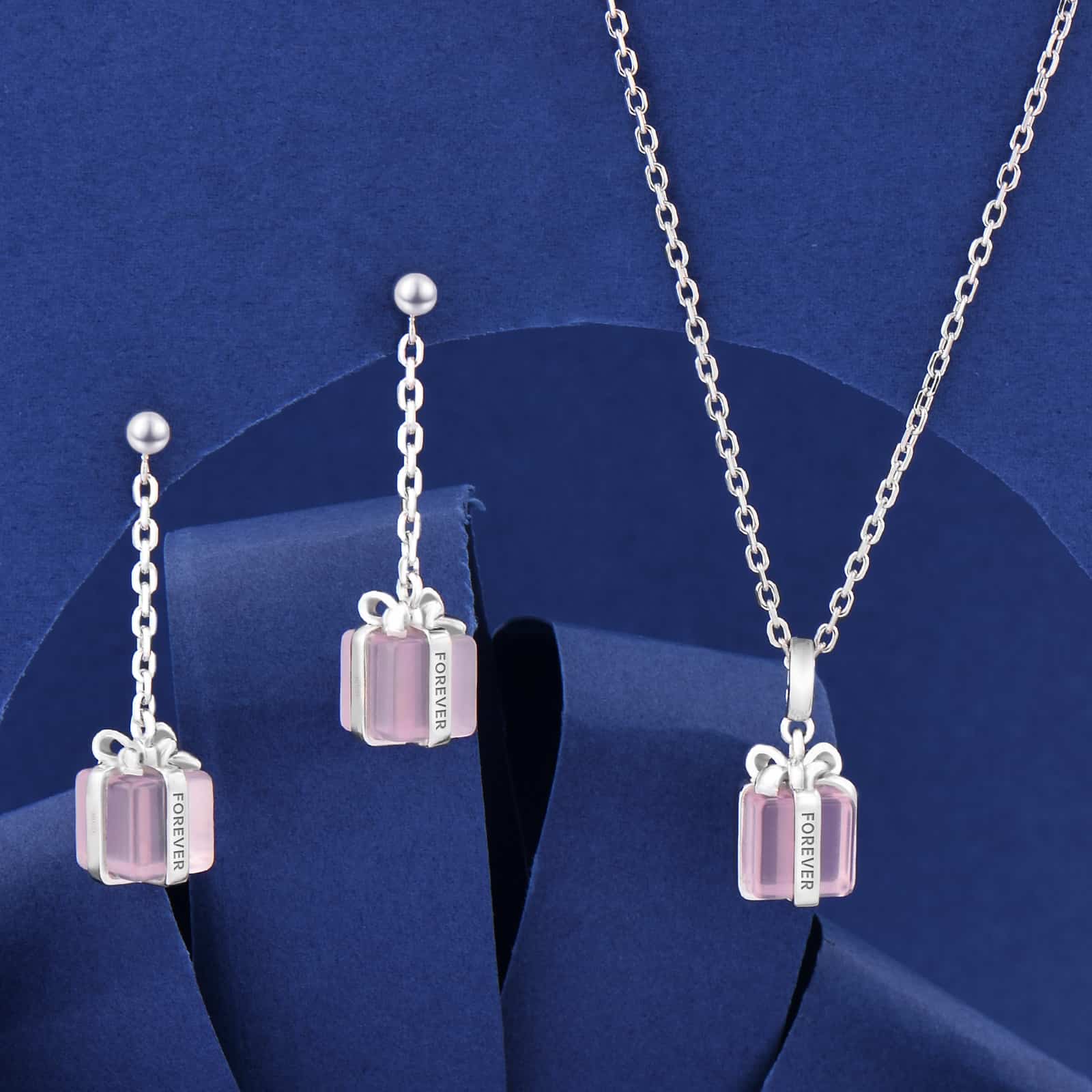 Rose Quartz Gemstone Silver Pendant With Silver Chain 925 Sterling Silver Pendant Handmade Pendant Necklace Silver Jewelry For Gift For Her