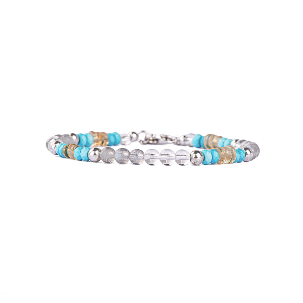 Seaside Scenery Turquoise Citrine Chain Bracelet