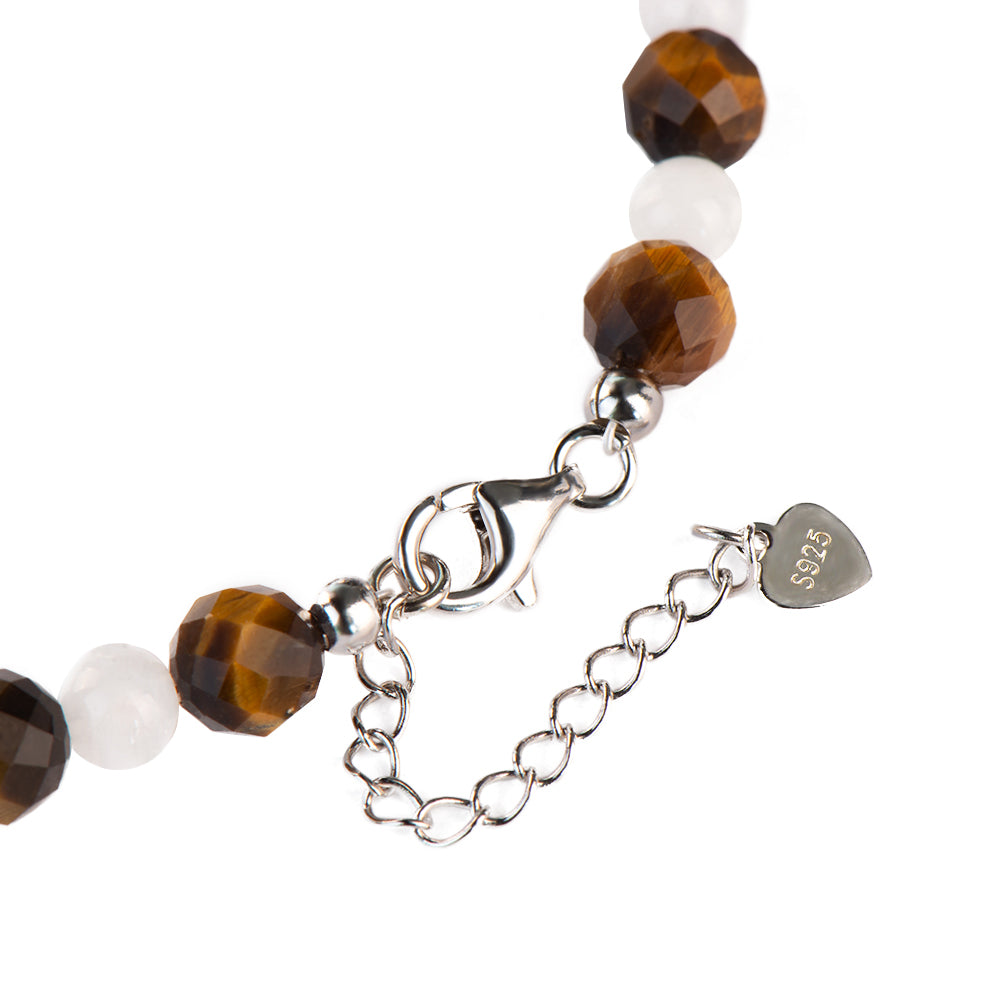 Blue Moonstone Tiger Eye Bracelet