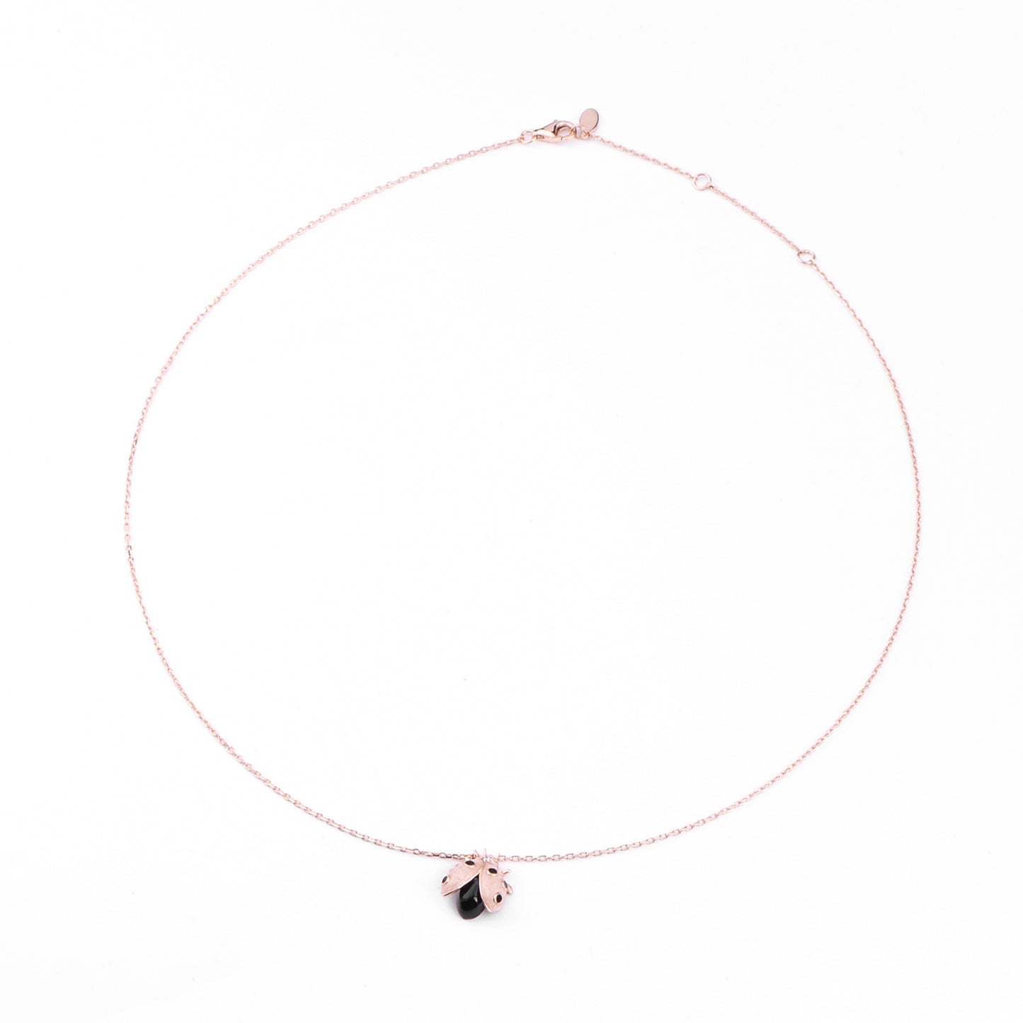 Rose Gold Plated Ladybug Necklace