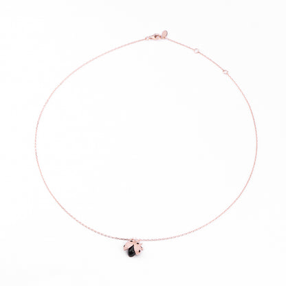 Rose Gold Plated Ladybug Necklace