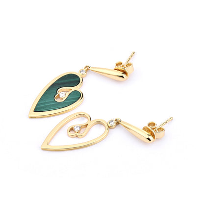 18K Gold Plated Silver Leaf Earring