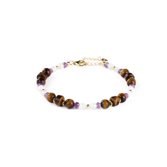 Valor Mother-of-peal Amethyst Bracelet