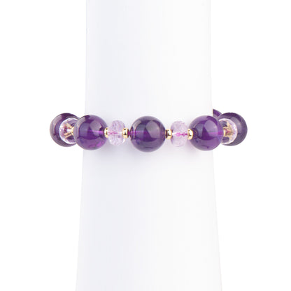 Multiform Amethyst Sterling Silver Plated Bracelet