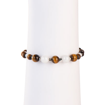 Blue Moonstone Tiger Eye Bracelet