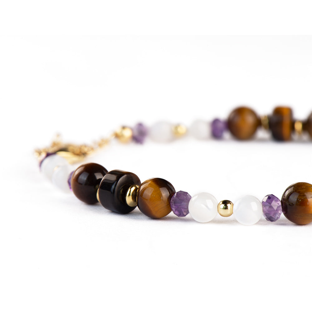 Valor Mother-of-peal Amethyst Bracelet