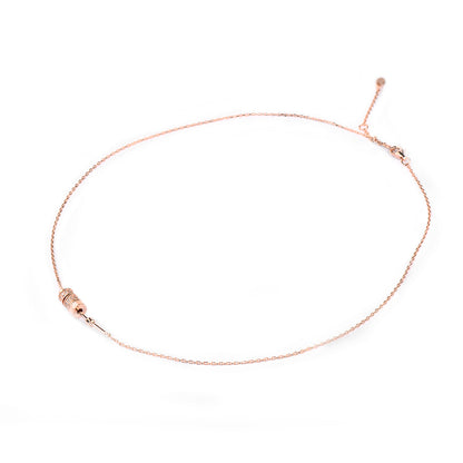 Rose Gold Plated Time Wheel Necklace