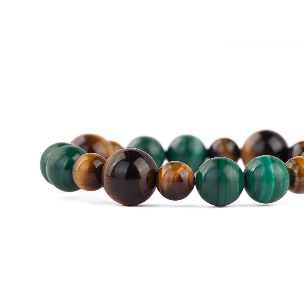 Island Malachite Tiger Eye Beads Bracelet