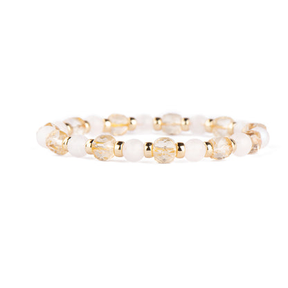 Twilight Citrine Moonstone Beads Bracelet