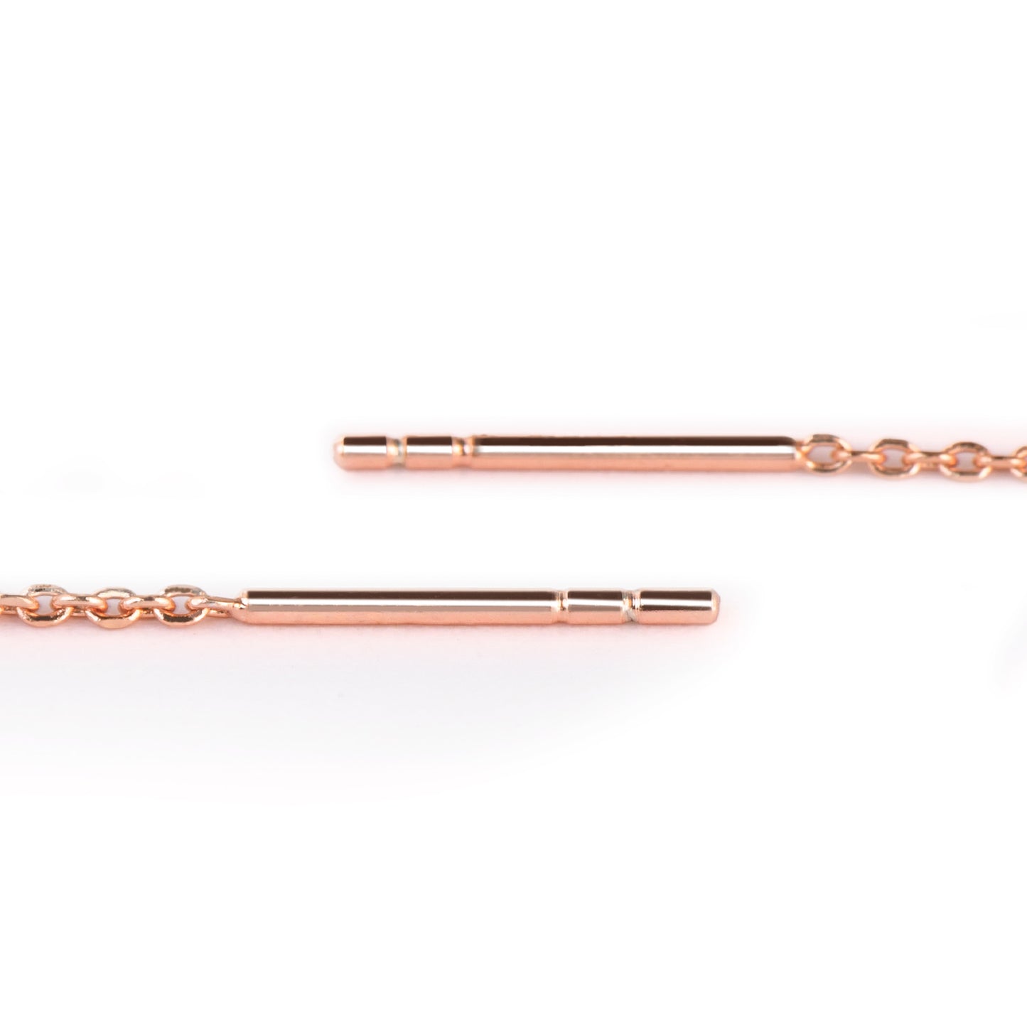 Rose Gold Plated Sterling Time Wheel Drop Earrings