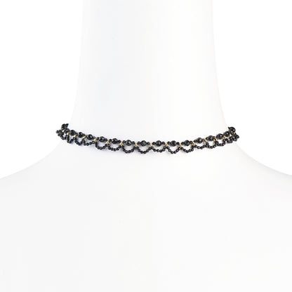 Cloud Black Spinel Chain Necklace