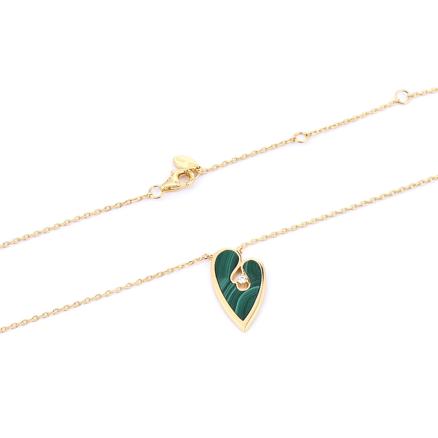 18K Gold Plated Silver Leaf Necklace