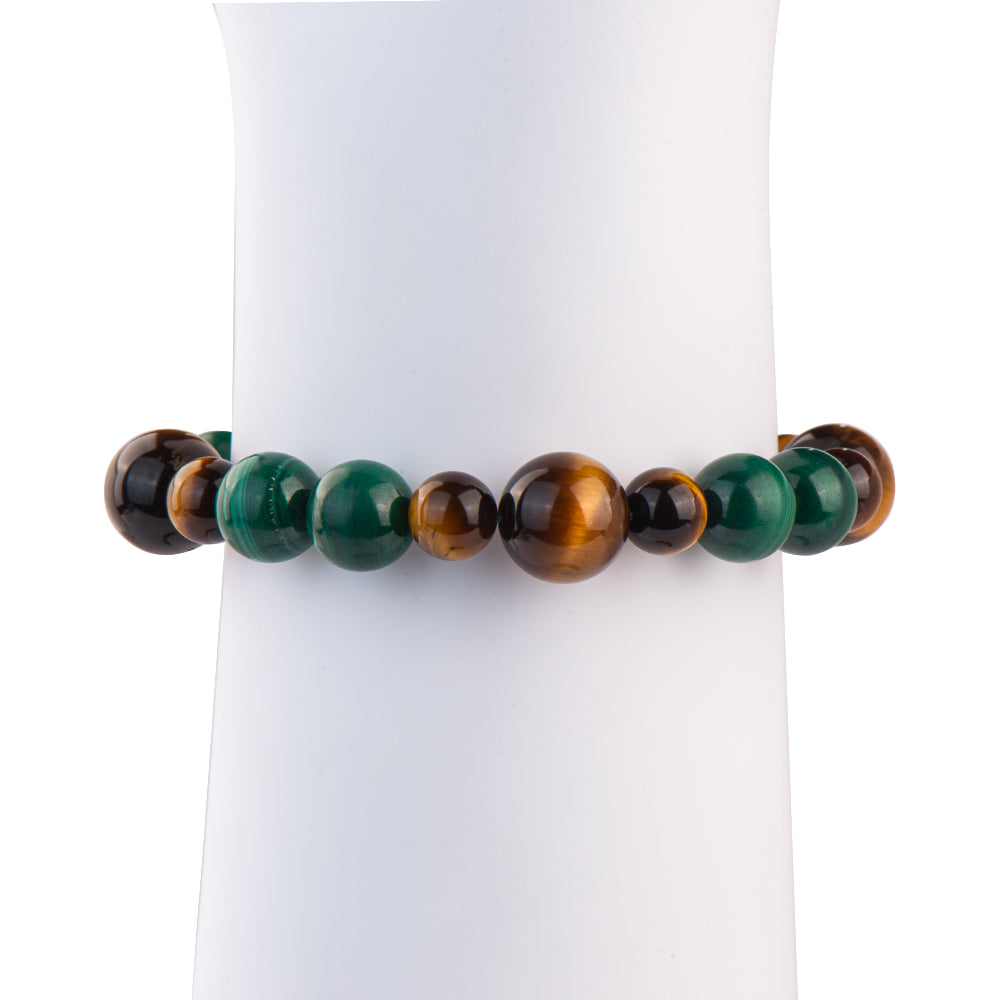 Island Malachite Tiger Eye Beads Bracelet