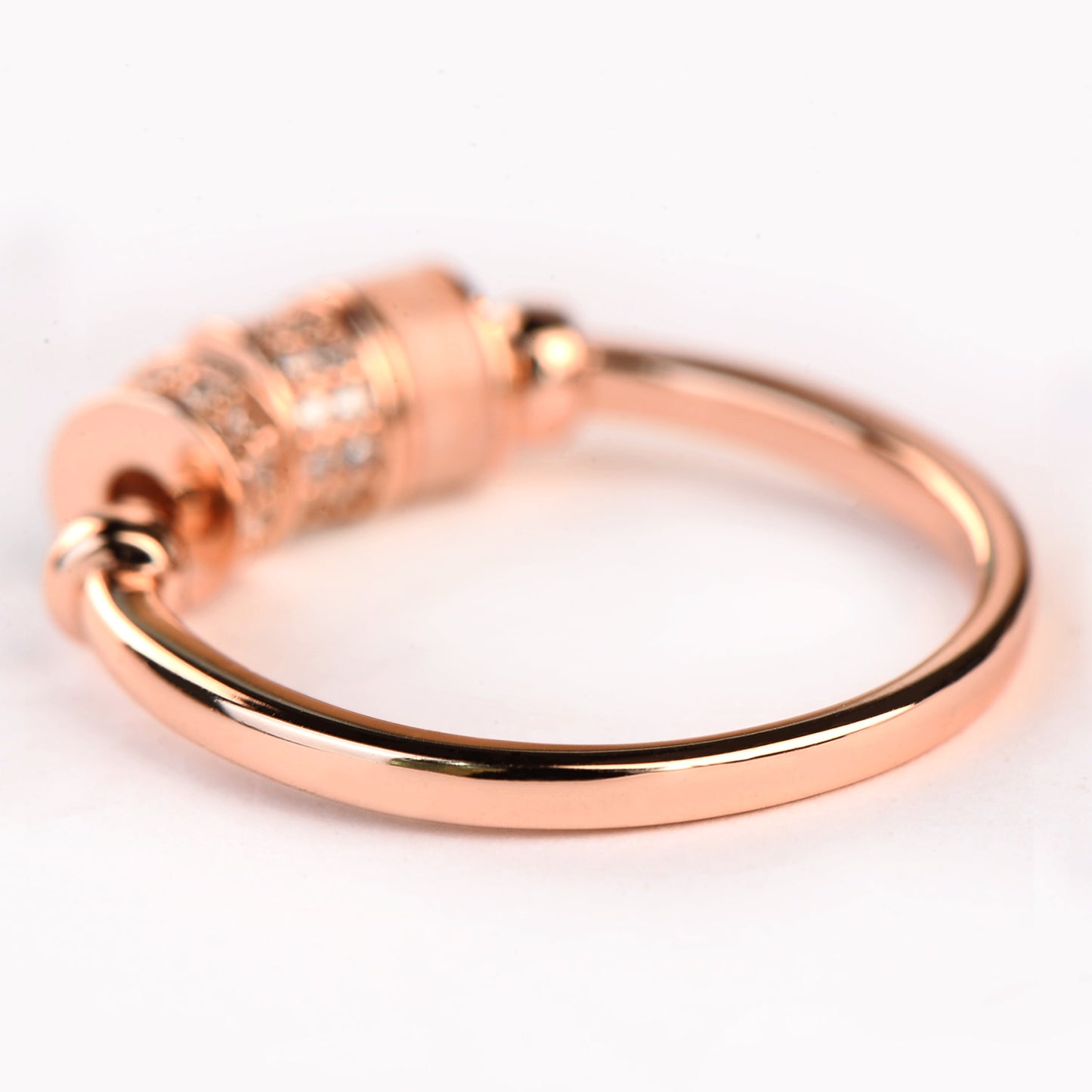 Rose Gold Plated Time Wheel Ring