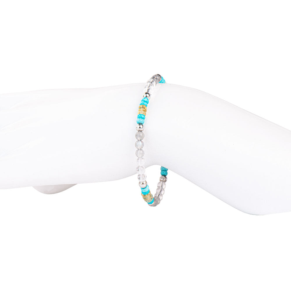 Seaside Scenery Turquoise Citrine Chain Bracelet