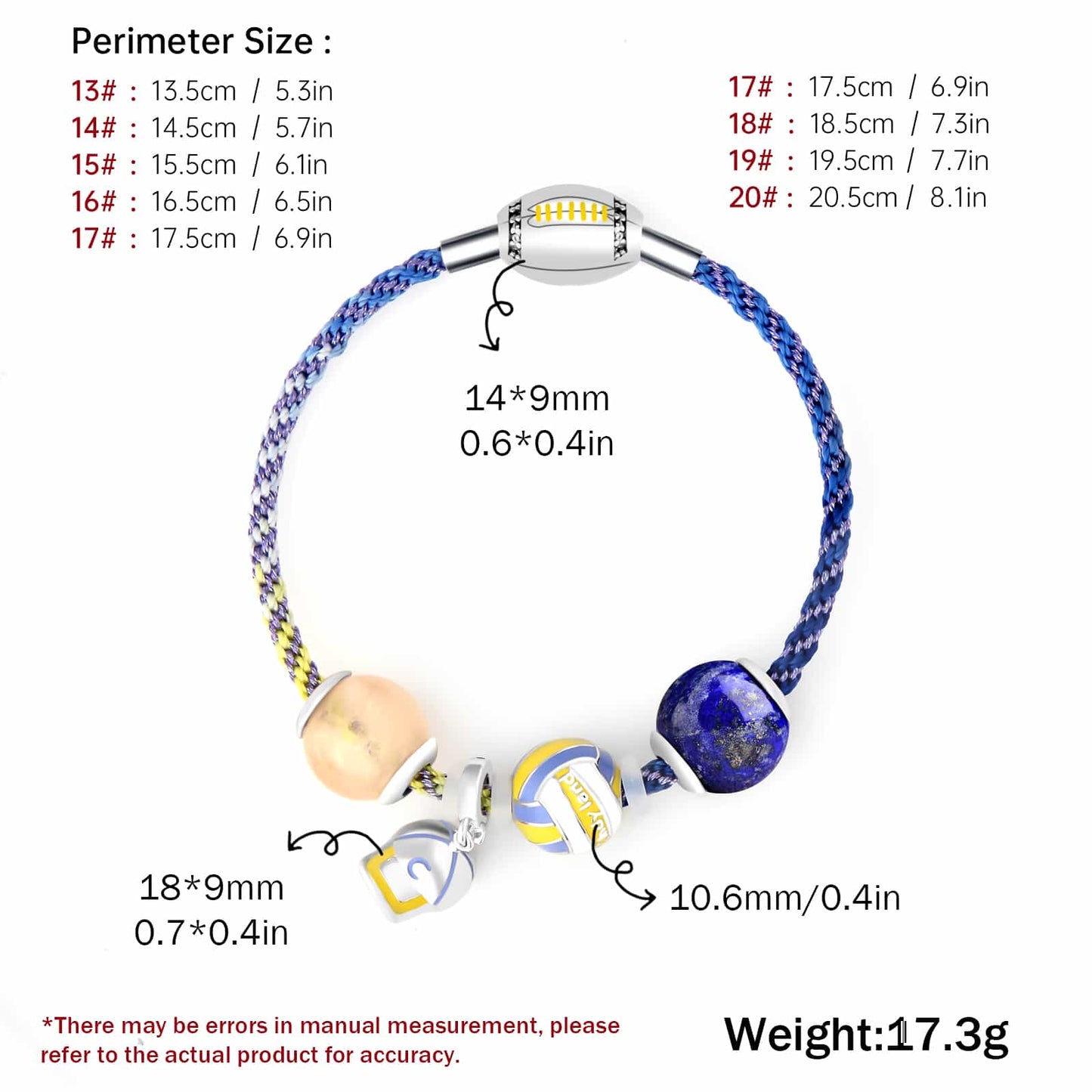 Stylish Sports Bracelet Natural Morganite and Lapis Lazuli Crystal Jewelry