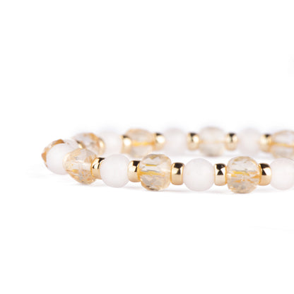 Twilight Citrine Moonstone Beads Bracelet