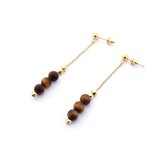 Boucles d'oreilles Oeil de Tigre