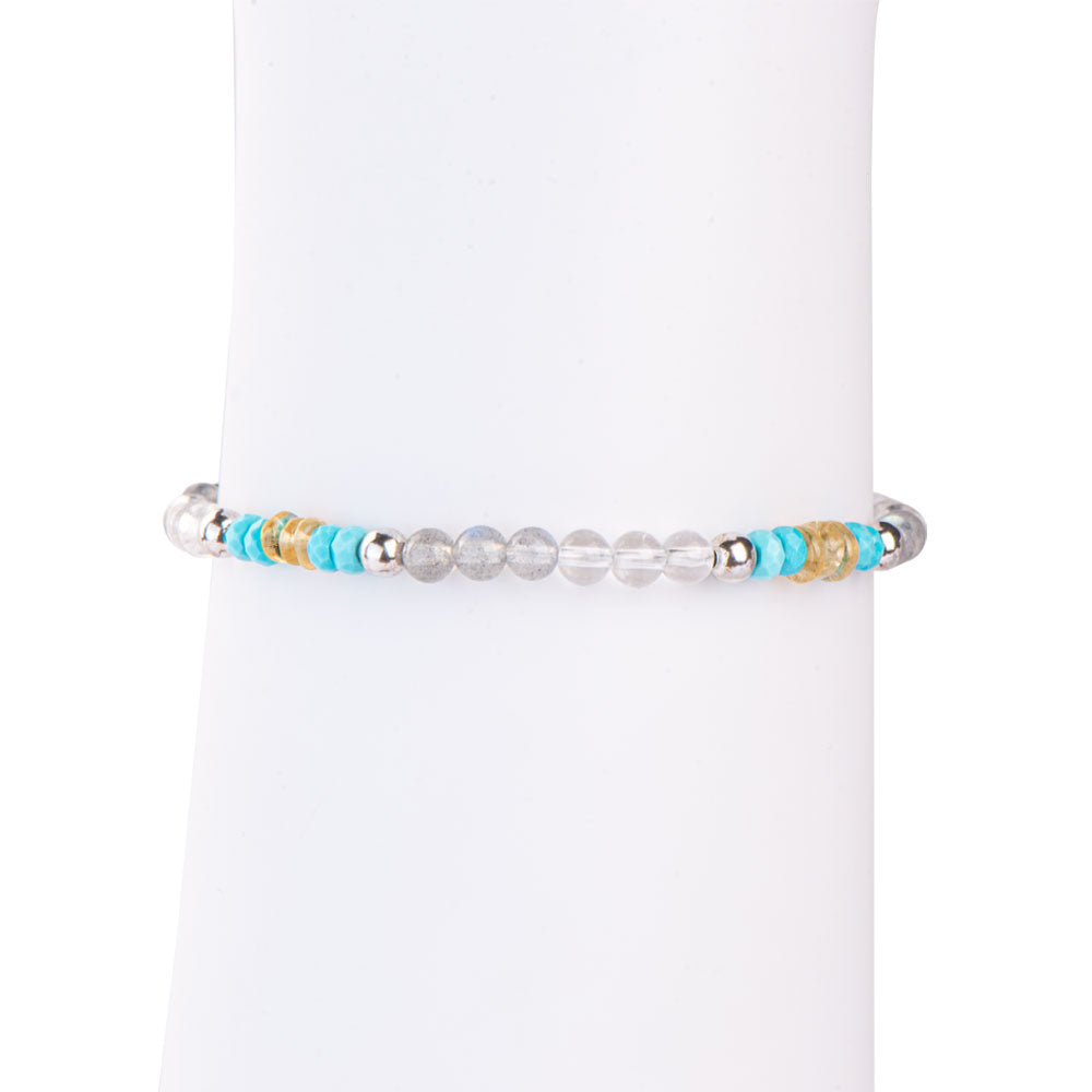 Seaside Scenery Turquoise Citrine Chain Bracelet