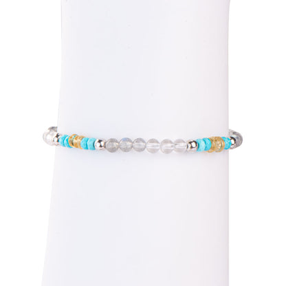 Seaside Scenery Turquoise Citrine Chain Bracelet