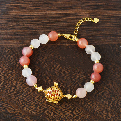 Red Lace Agate Bracelet - Heart-Led Engagement