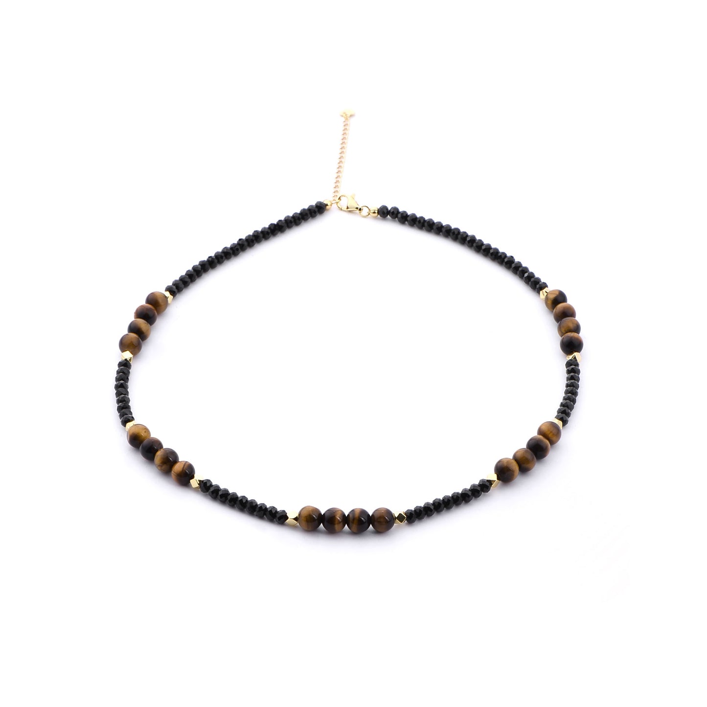 Tiger Eye Black Spinel Necklace