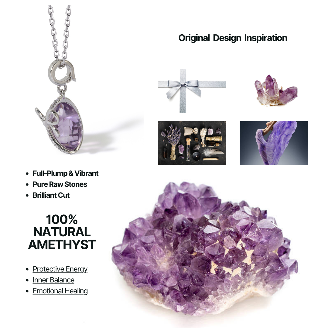 Amethyst Love Necklace