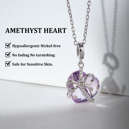 Amethyst Love Necklace