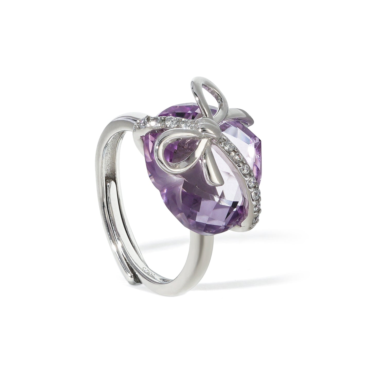 Amethyst Love Ring