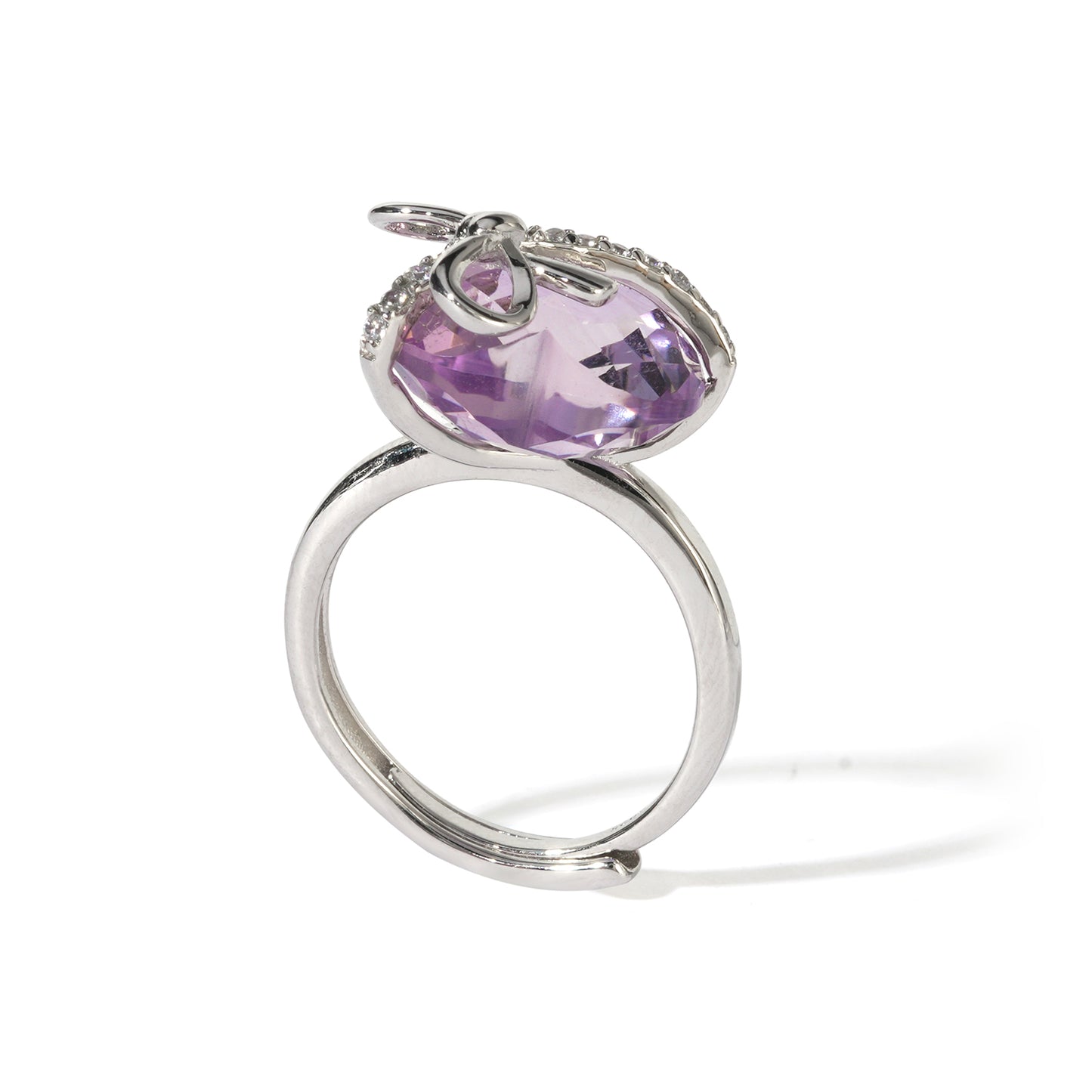 Amethyst Love Ring