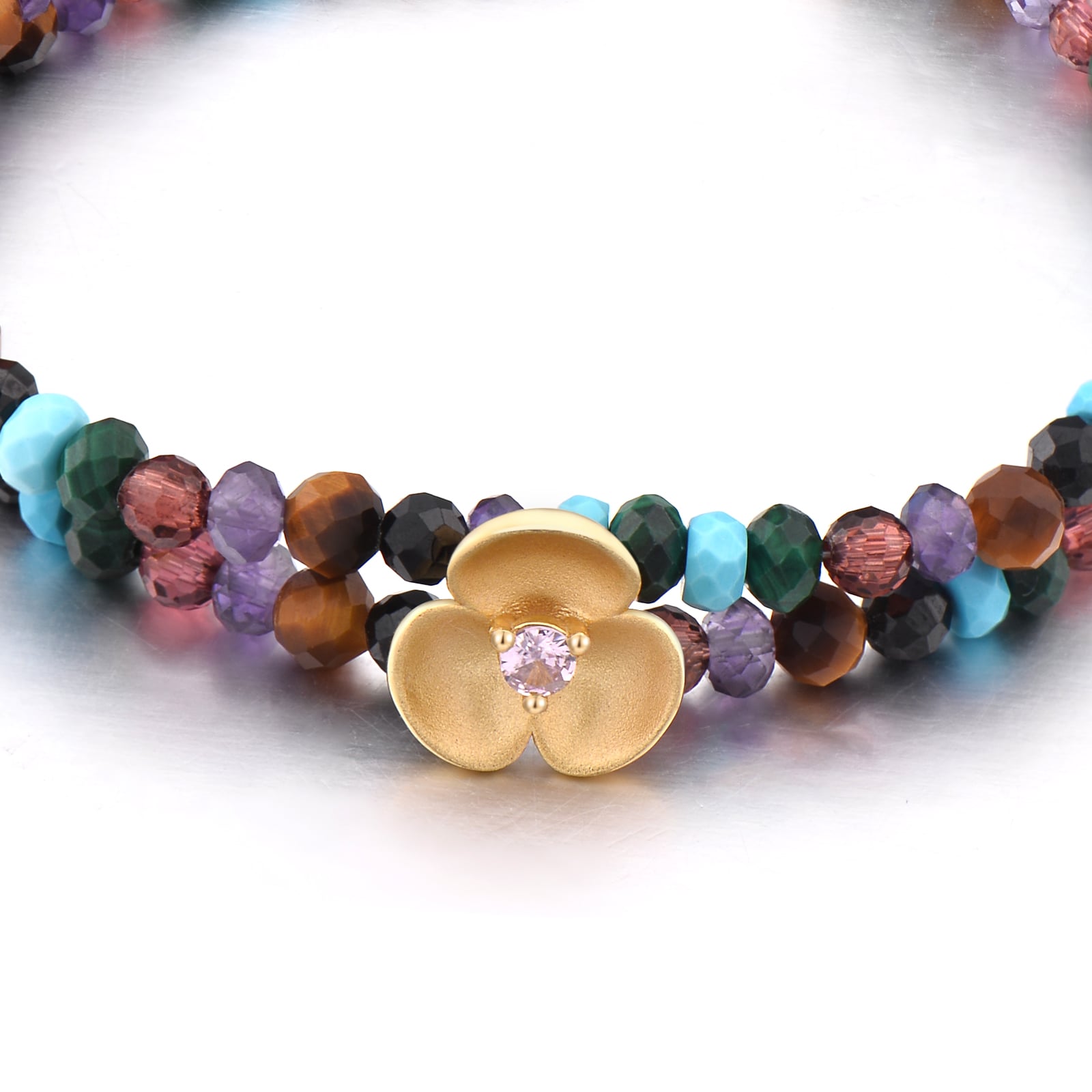 Triple Protection 7 Chakra Natural Beads Bracelet with Certificate - Harness the Power of Chakras for Balance and Harmony