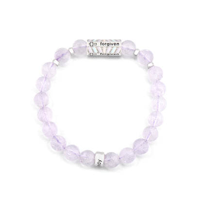 Purple Jade Bone Marrow Bracelet/Purple chalcedony