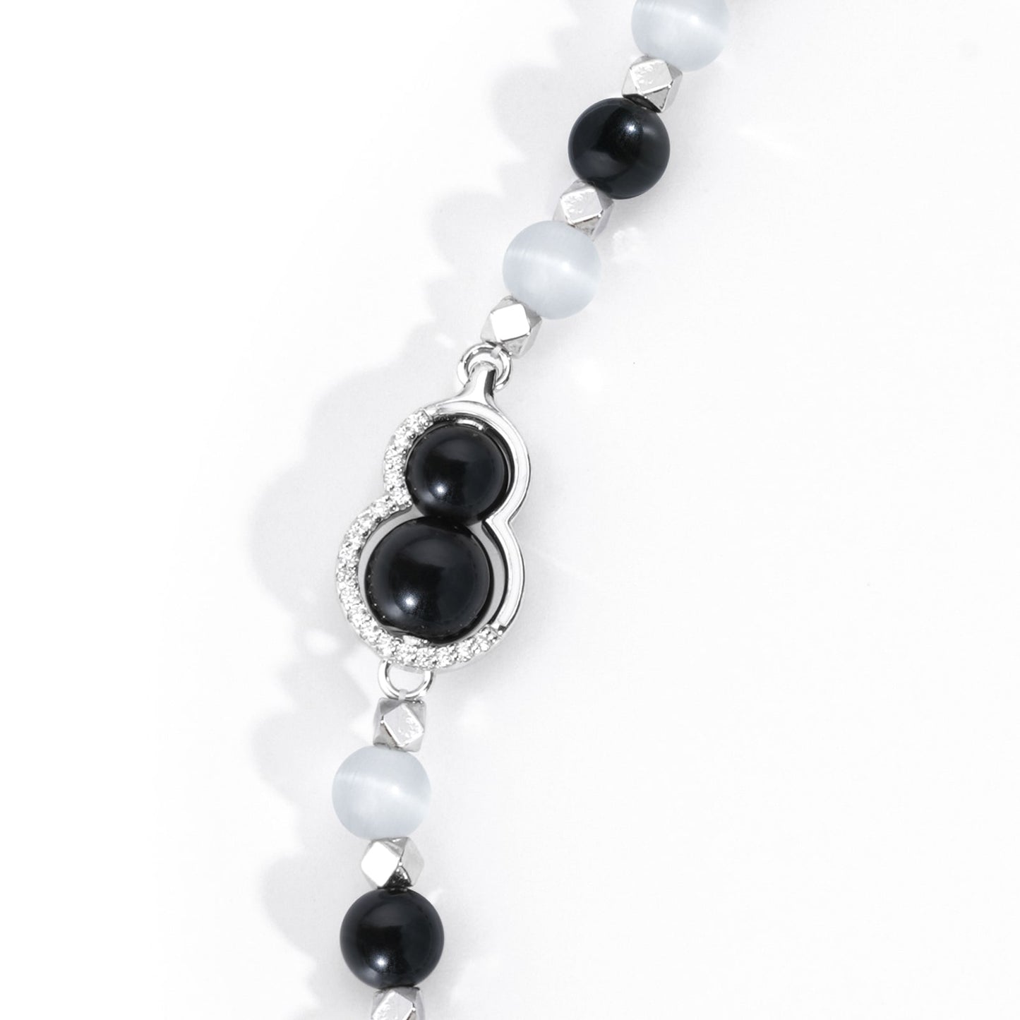 Stylish Universal Phone Strap with Natural Crystal: Obsidian, Agate, Moonstone