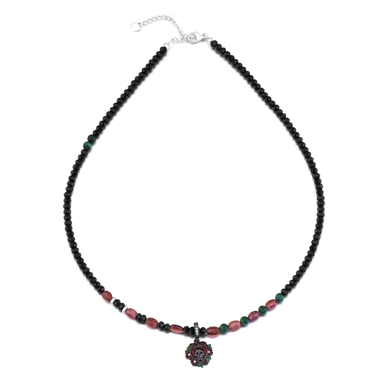 Spirtual Beads edgy choker with black spinel