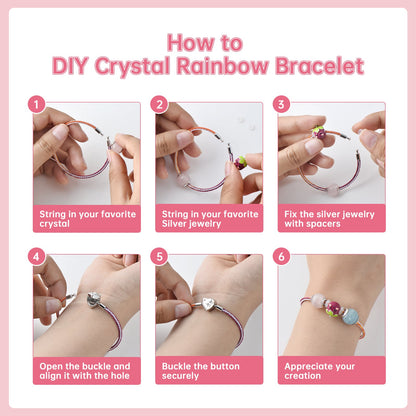 DIY Silver Jewelry Bracelet Making Supplies for Girls